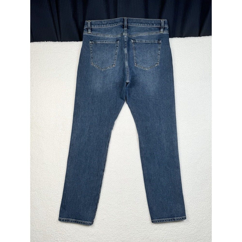 FLINT AND TINDER Slim Fit Denim Jeans Blue - Men's 34x32 Fits 33x29 - Picture 2 of 11
